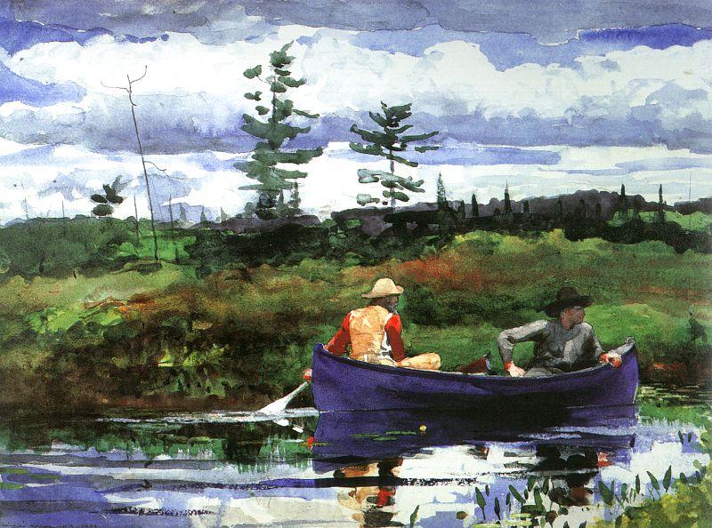 Winslow Homer The Blue Boat Norge oil painting art